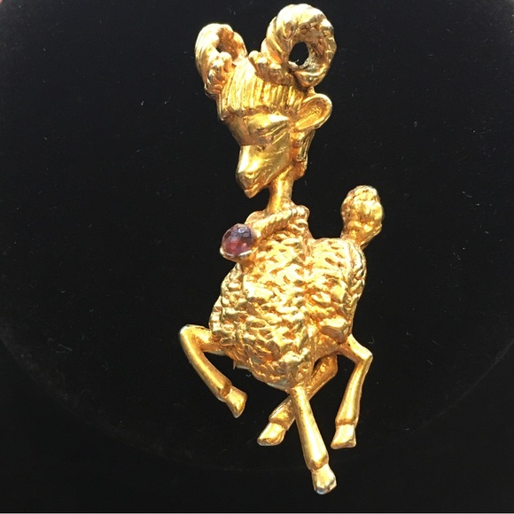 Vintage Vogue Jewelry Goat Brooch - Picture 10 of 10